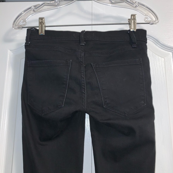 FREE PEOPLE low rise Black denim Jeans women’s size 24 - Picture 3 of 8